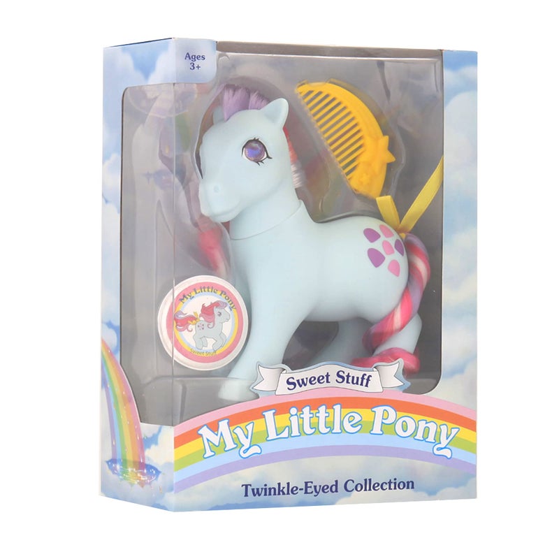 Basic Fun My Little Pony Sweet Stuff Classic Rainbow Ponies | Twinkle-Eyed Collection, Retro Horse Gifts, Toy Animal Figures, Horse Toys for Boys and Girls Ages 3+ | Basic Fun 35297, Multicolor - Image 5